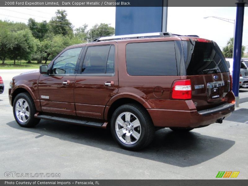 Dark Copper Metallic / Charcoal Black 2008 Ford Expedition Limited