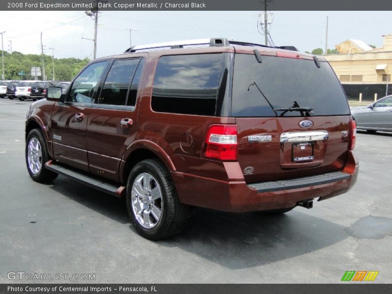 Dark Copper Metallic / Charcoal Black 2008 Ford Expedition Limited