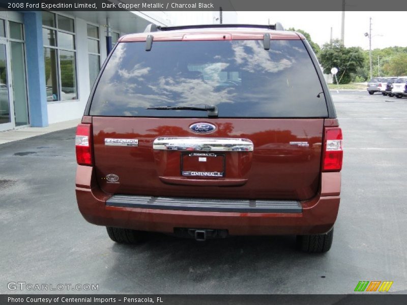Dark Copper Metallic / Charcoal Black 2008 Ford Expedition Limited