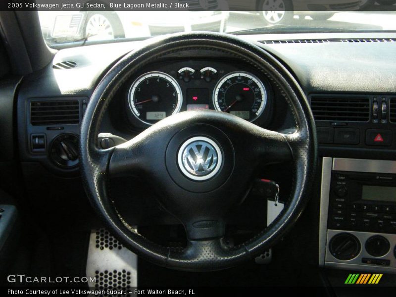 Blue Lagoon Metallic / Black 2005 Volkswagen Jetta GLI Sedan