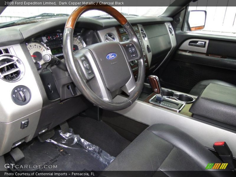 Dark Copper Metallic / Charcoal Black 2008 Ford Expedition Limited