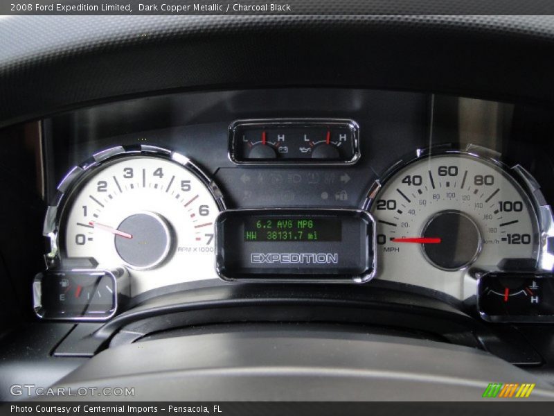 Dark Copper Metallic / Charcoal Black 2008 Ford Expedition Limited