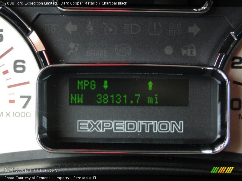 Dark Copper Metallic / Charcoal Black 2008 Ford Expedition Limited