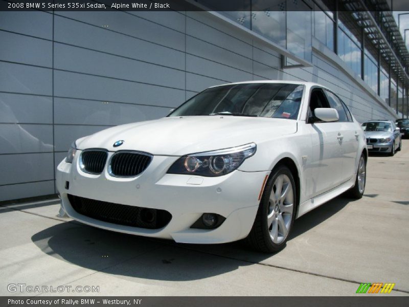 Alpine White / Black 2008 BMW 5 Series 535xi Sedan