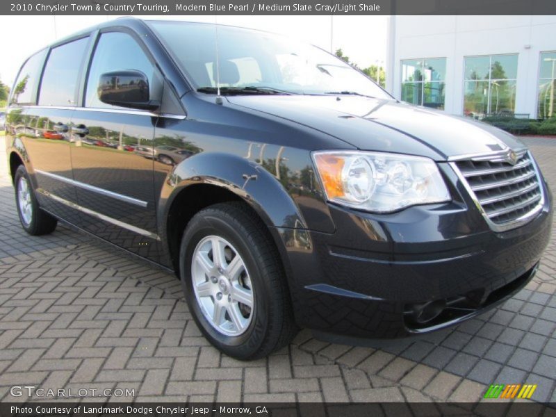 Modern Blue Pearl / Medium Slate Gray/Light Shale 2010 Chrysler Town & Country Touring