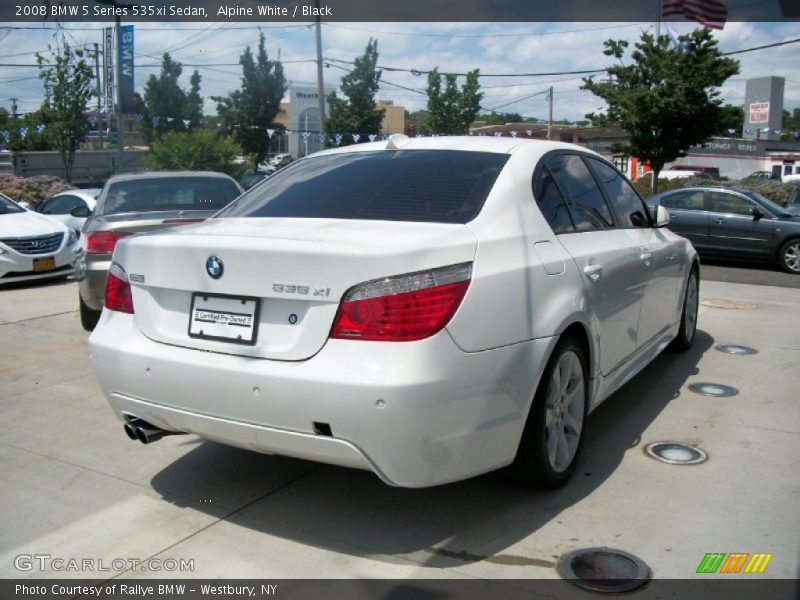 Alpine White / Black 2008 BMW 5 Series 535xi Sedan