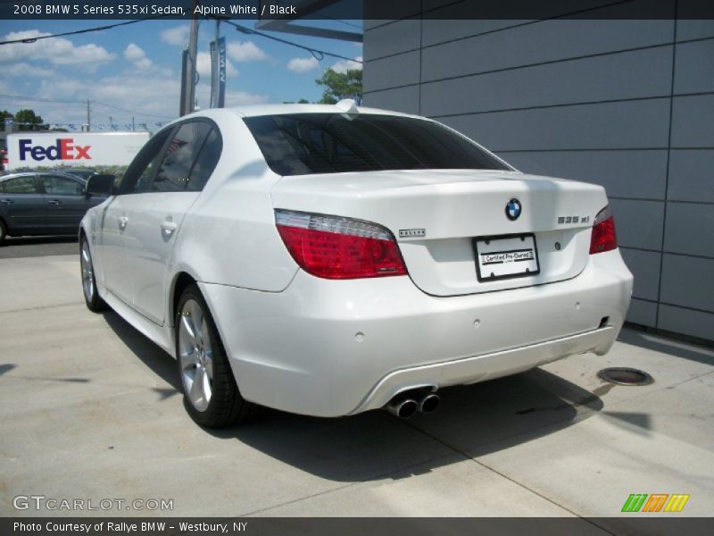 Alpine White / Black 2008 BMW 5 Series 535xi Sedan