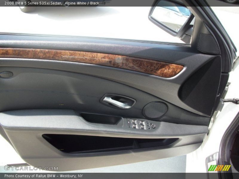 Alpine White / Black 2008 BMW 5 Series 535xi Sedan