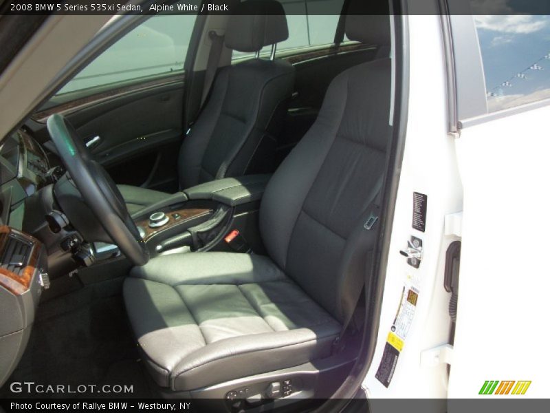 Alpine White / Black 2008 BMW 5 Series 535xi Sedan