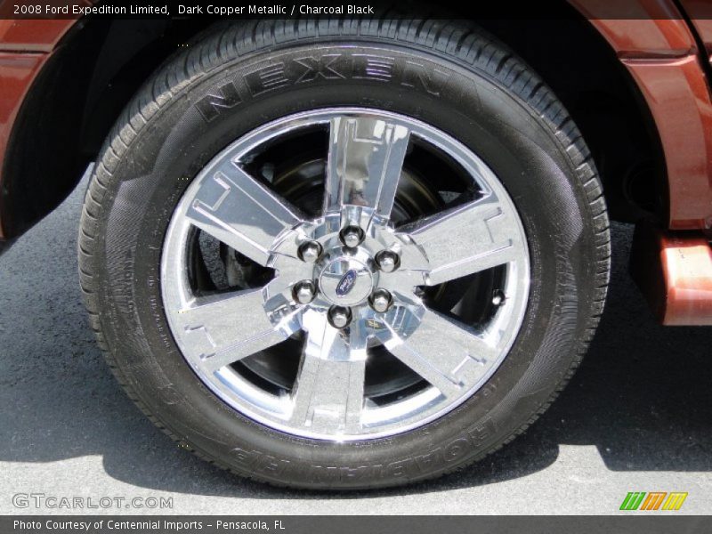 Dark Copper Metallic / Charcoal Black 2008 Ford Expedition Limited