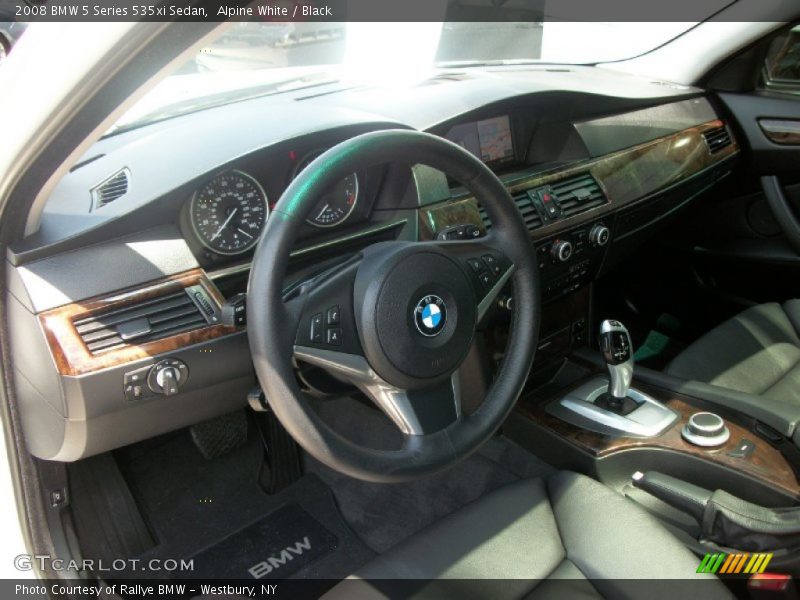 Alpine White / Black 2008 BMW 5 Series 535xi Sedan
