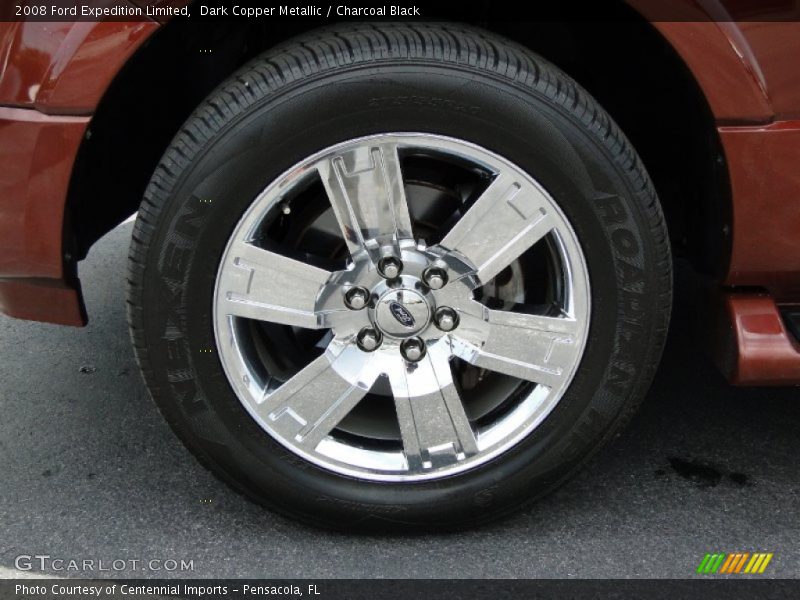 Dark Copper Metallic / Charcoal Black 2008 Ford Expedition Limited
