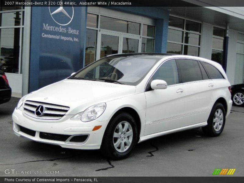 Alabaster White / Macadamia 2007 Mercedes-Benz R 320 CDI 4Matic