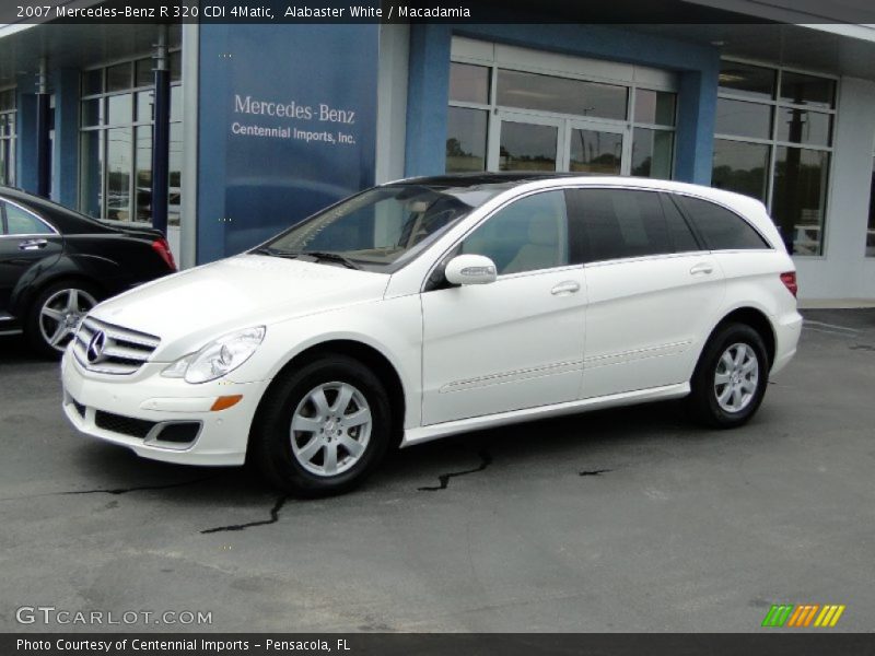 Alabaster White / Macadamia 2007 Mercedes-Benz R 320 CDI 4Matic