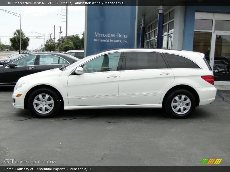Alabaster White / Macadamia 2007 Mercedes-Benz R 320 CDI 4Matic