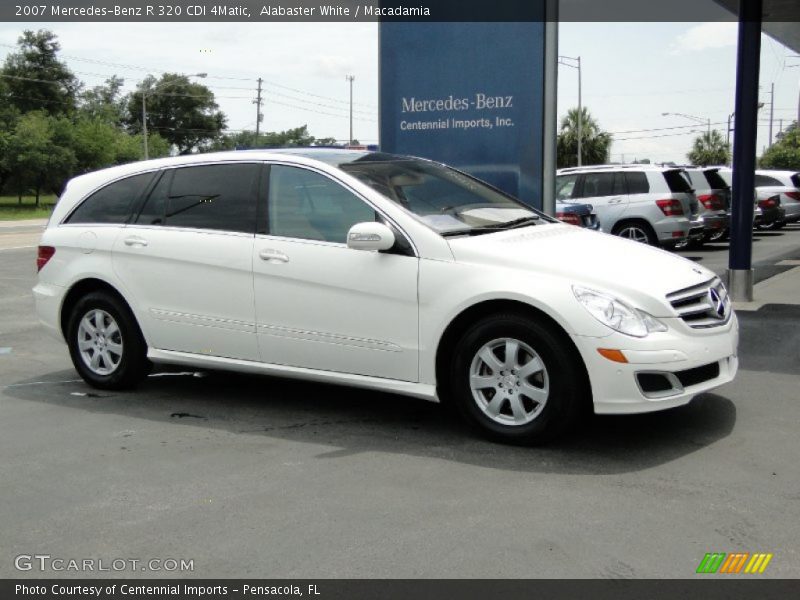 Alabaster White / Macadamia 2007 Mercedes-Benz R 320 CDI 4Matic