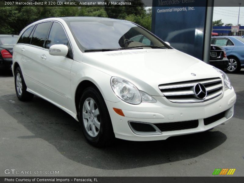 Alabaster White / Macadamia 2007 Mercedes-Benz R 320 CDI 4Matic