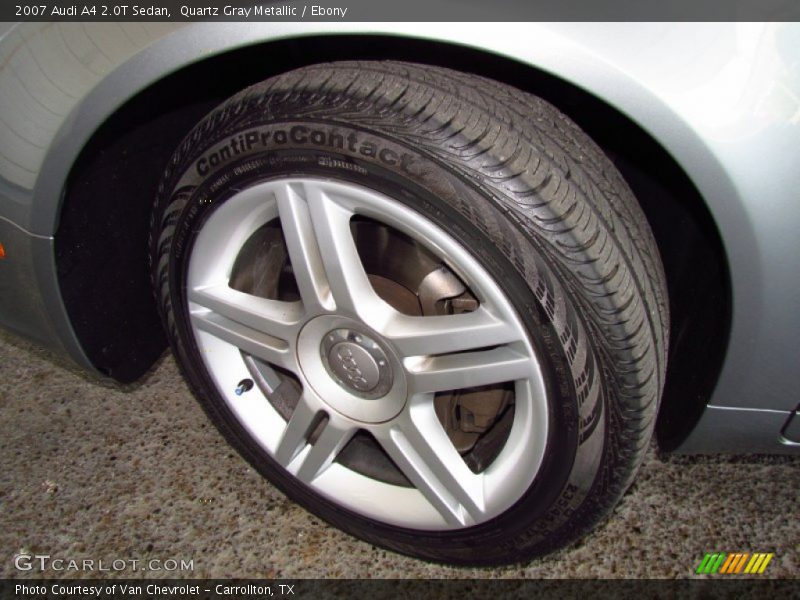 Quartz Gray Metallic / Ebony 2007 Audi A4 2.0T Sedan