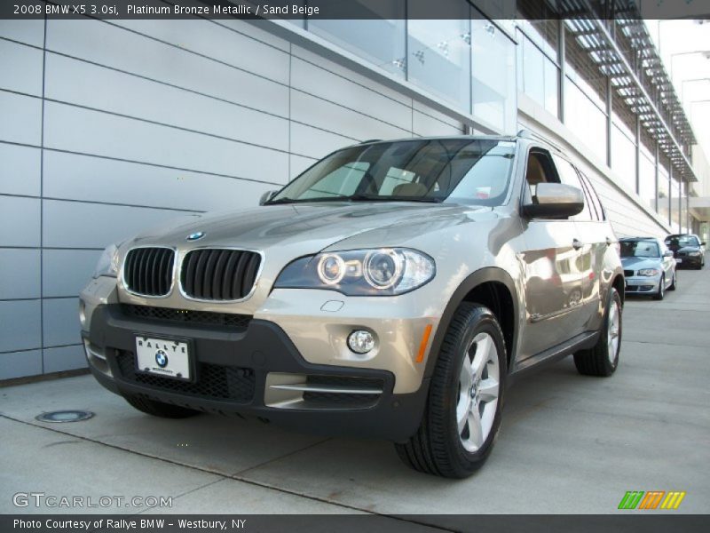 Platinum Bronze Metallic / Sand Beige 2008 BMW X5 3.0si