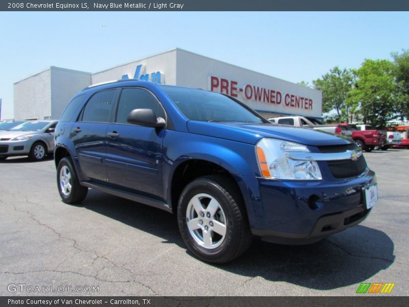Navy Blue Metallic / Light Gray 2008 Chevrolet Equinox LS