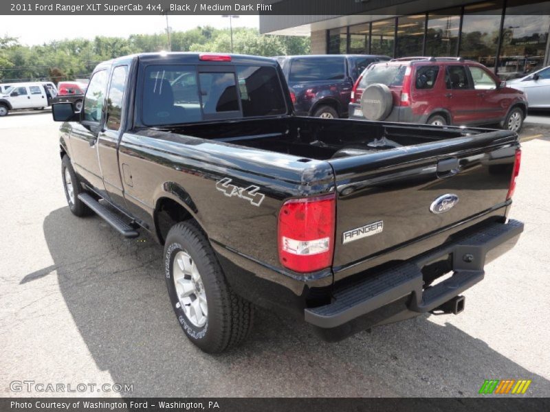 Black / Medium Dark Flint 2011 Ford Ranger XLT SuperCab 4x4