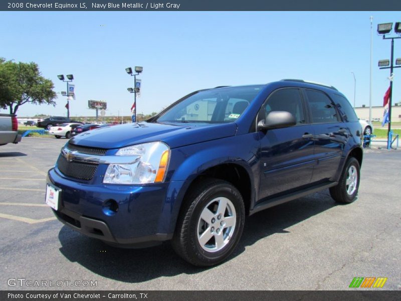 Navy Blue Metallic / Light Gray 2008 Chevrolet Equinox LS