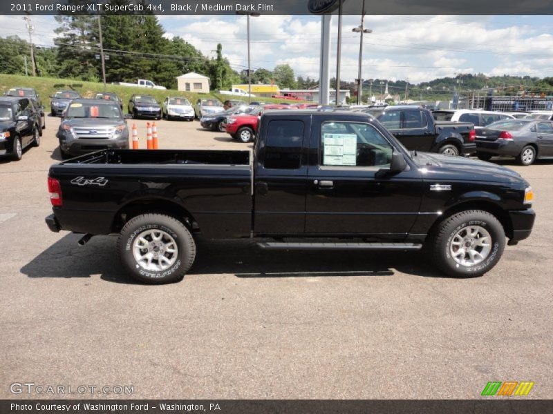 Black / Medium Dark Flint 2011 Ford Ranger XLT SuperCab 4x4