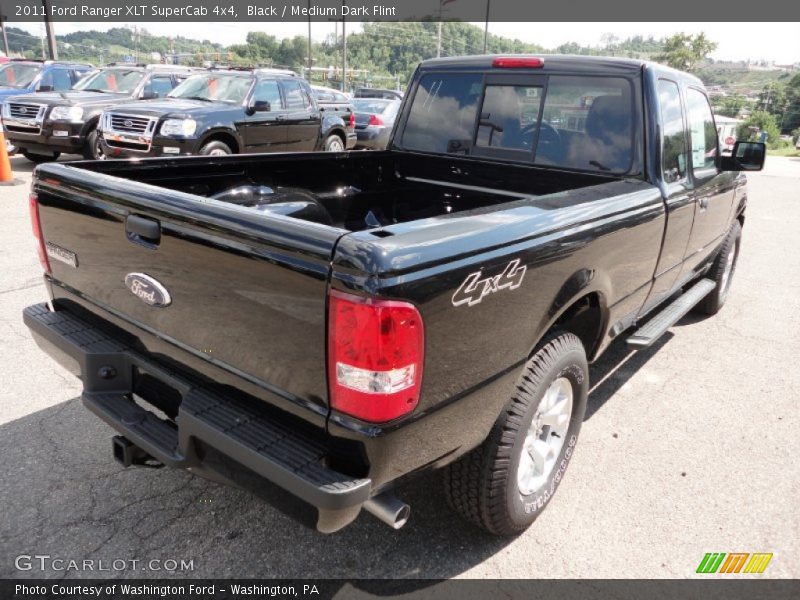 Black / Medium Dark Flint 2011 Ford Ranger XLT SuperCab 4x4