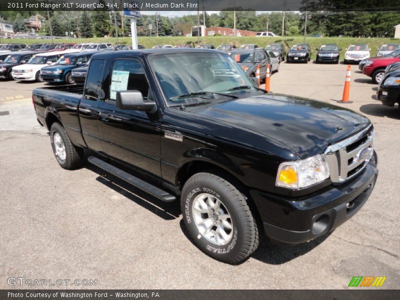 Black / Medium Dark Flint 2011 Ford Ranger XLT SuperCab 4x4