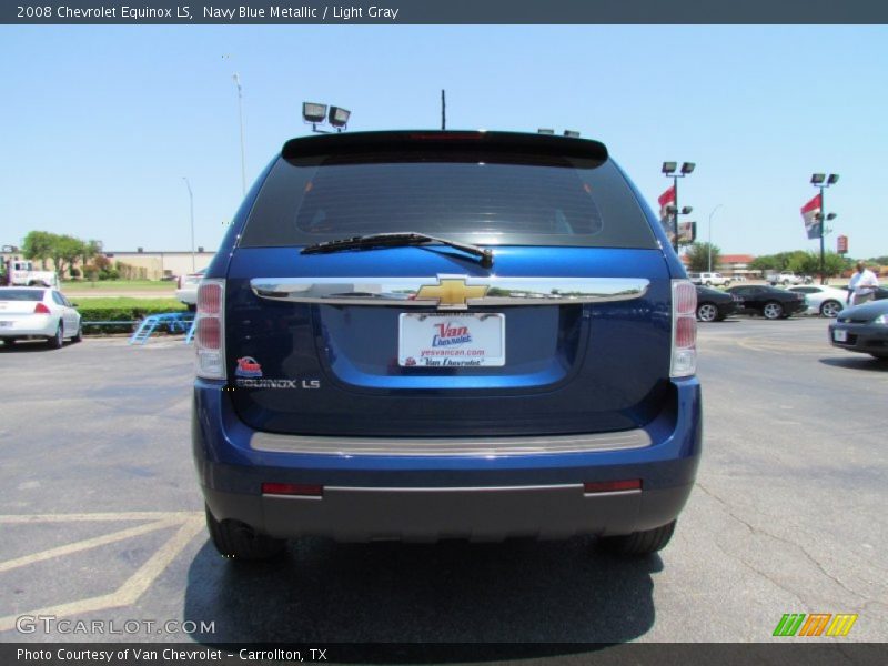 Navy Blue Metallic / Light Gray 2008 Chevrolet Equinox LS