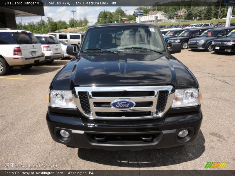 Black / Medium Dark Flint 2011 Ford Ranger XLT SuperCab 4x4
