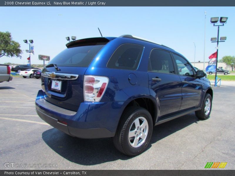 Navy Blue Metallic / Light Gray 2008 Chevrolet Equinox LS