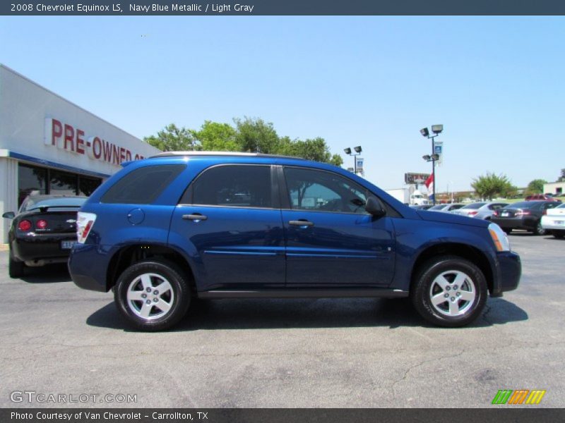 Navy Blue Metallic / Light Gray 2008 Chevrolet Equinox LS