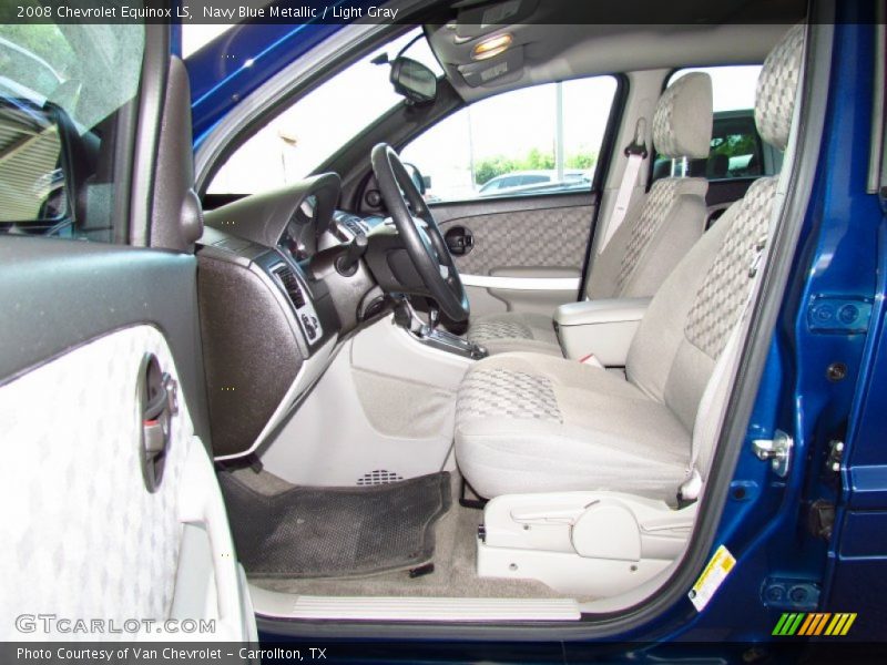 Navy Blue Metallic / Light Gray 2008 Chevrolet Equinox LS