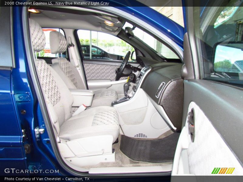 Navy Blue Metallic / Light Gray 2008 Chevrolet Equinox LS