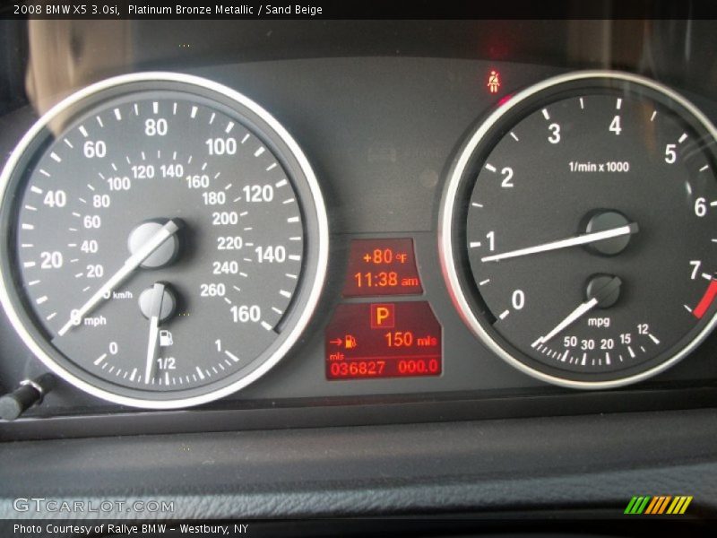 Platinum Bronze Metallic / Sand Beige 2008 BMW X5 3.0si