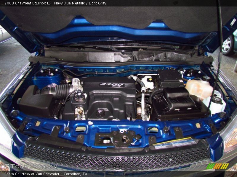 Navy Blue Metallic / Light Gray 2008 Chevrolet Equinox LS