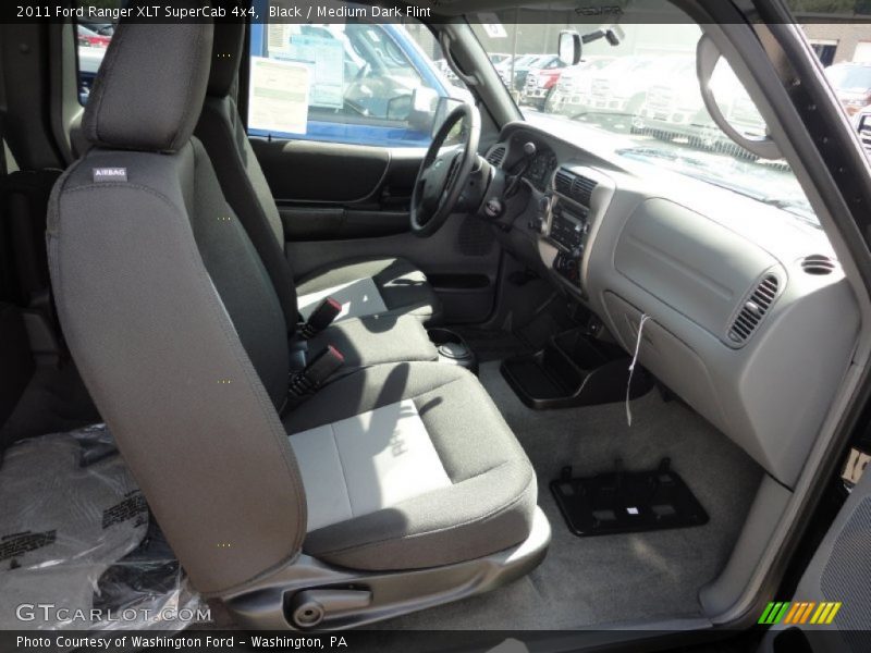 Black / Medium Dark Flint 2011 Ford Ranger XLT SuperCab 4x4