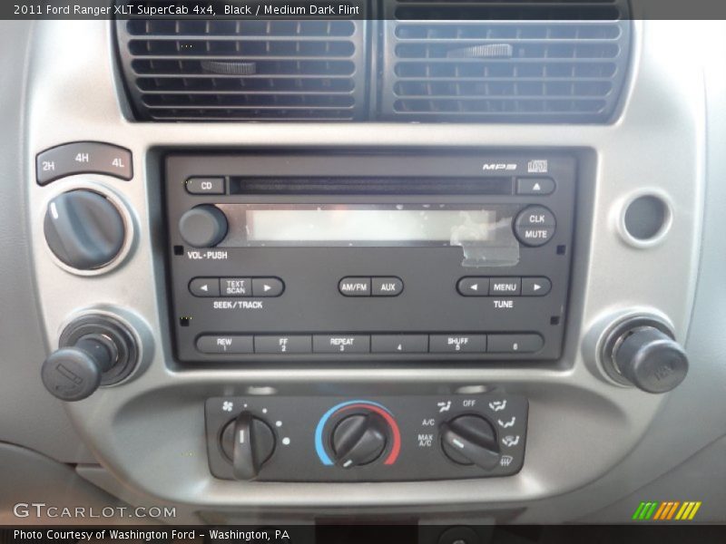 Black / Medium Dark Flint 2011 Ford Ranger XLT SuperCab 4x4