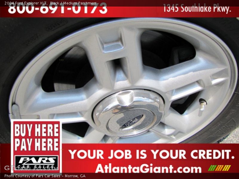 Black / Medium Parchment 2004 Ford Explorer XLT