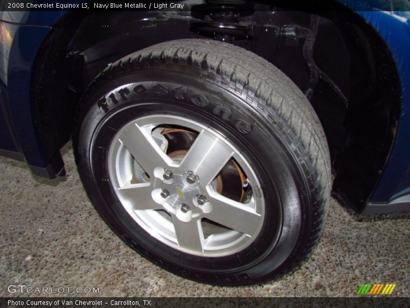 Navy Blue Metallic / Light Gray 2008 Chevrolet Equinox LS