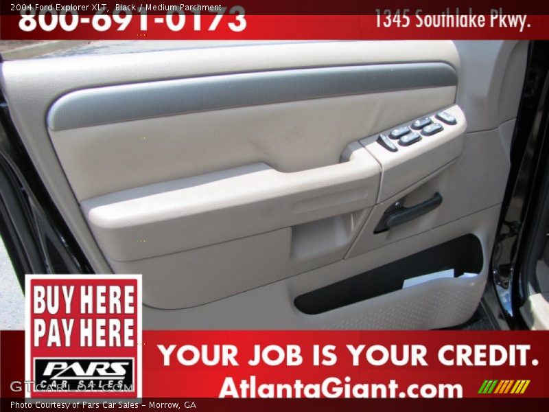 Black / Medium Parchment 2004 Ford Explorer XLT