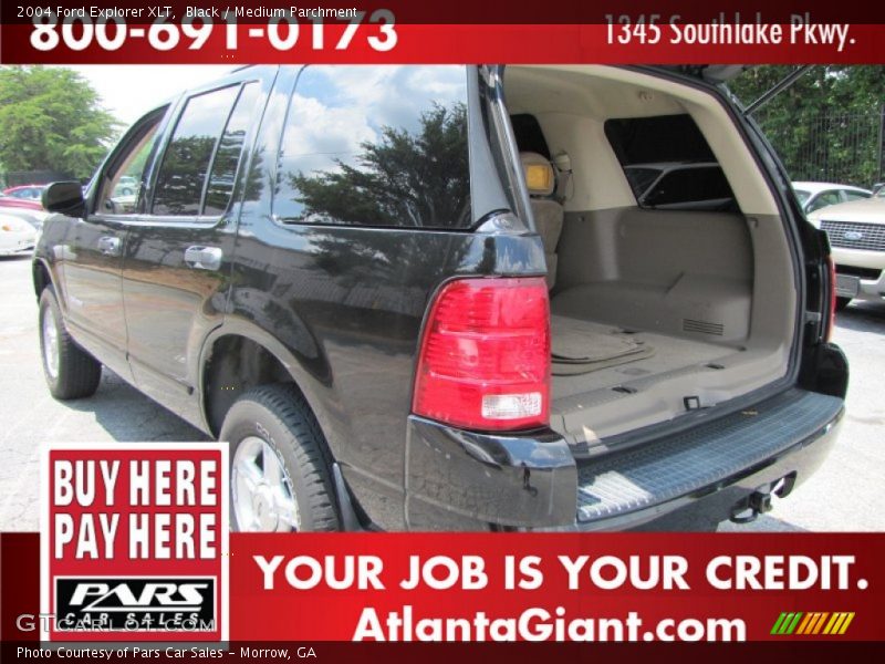 Black / Medium Parchment 2004 Ford Explorer XLT