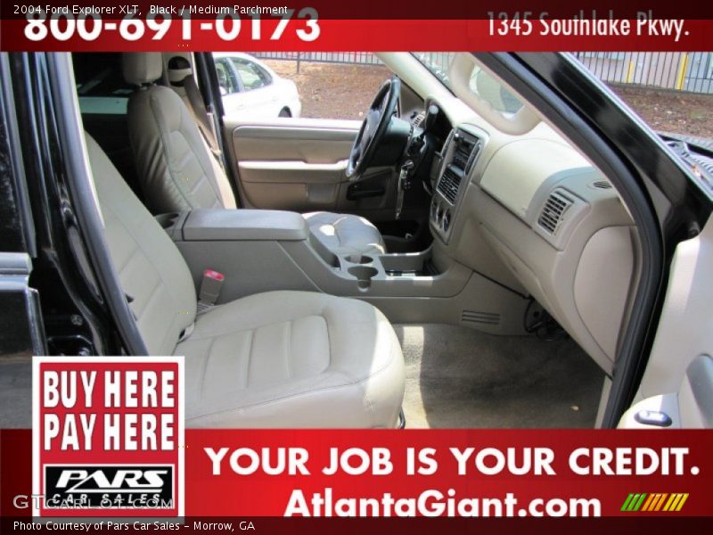 Black / Medium Parchment 2004 Ford Explorer XLT