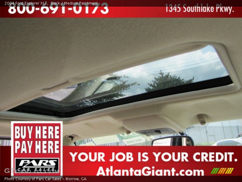 Black / Medium Parchment 2004 Ford Explorer XLT