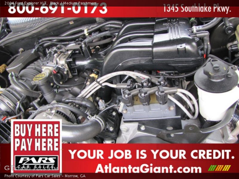Black / Medium Parchment 2004 Ford Explorer XLT