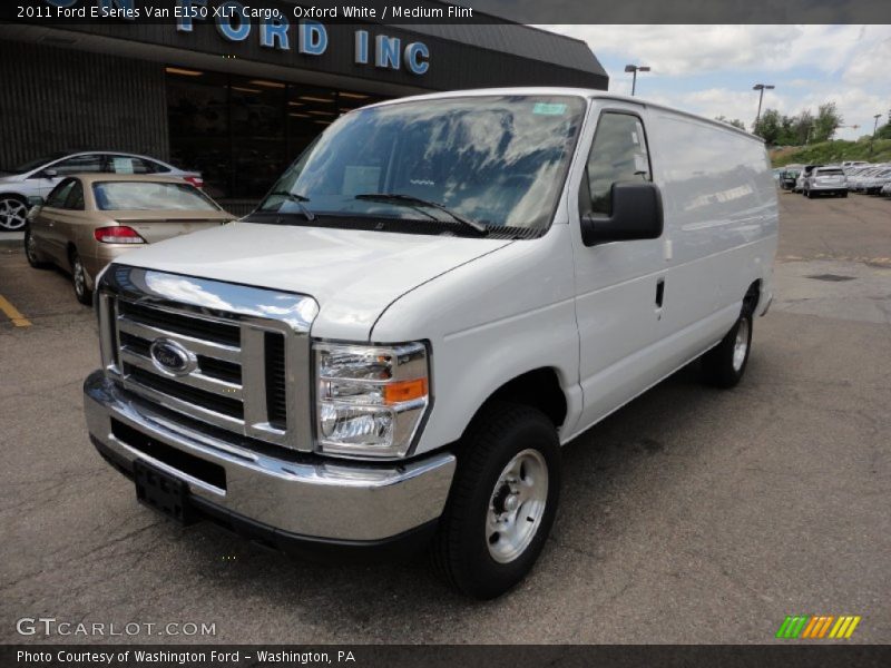 Oxford White / Medium Flint 2011 Ford E Series Van E150 XLT Cargo
