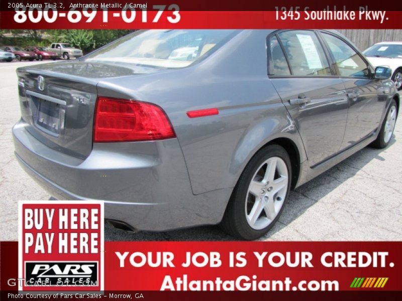 Anthracite Metallic / Camel 2005 Acura TL 3.2