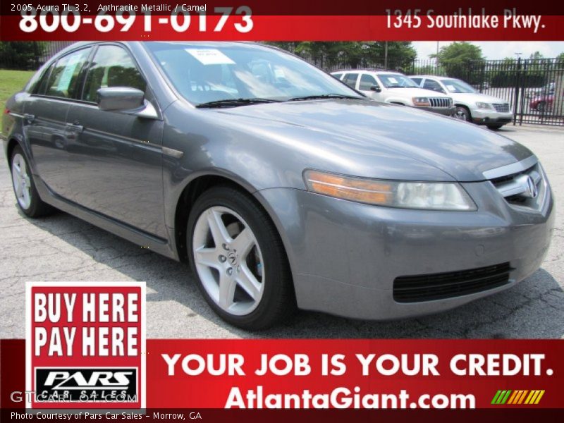 Anthracite Metallic / Camel 2005 Acura TL 3.2