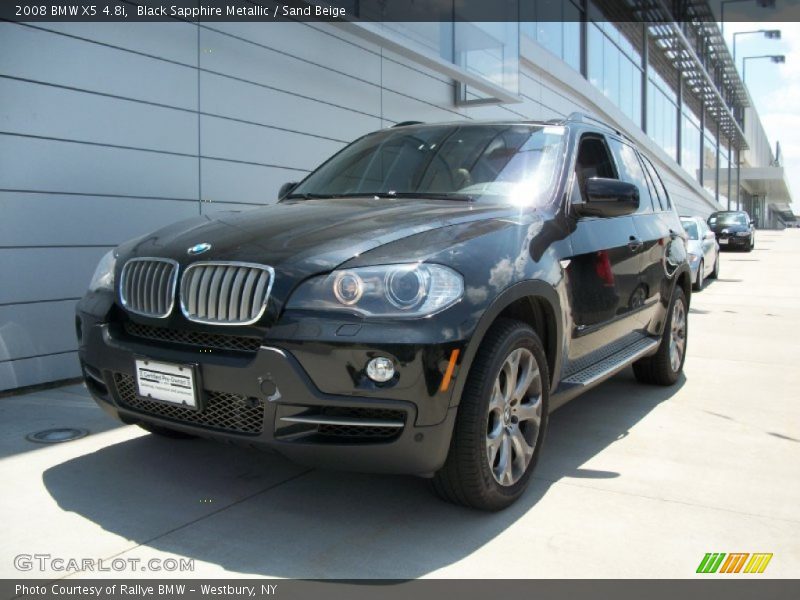 Black Sapphire Metallic / Sand Beige 2008 BMW X5 4.8i